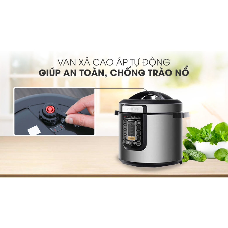 Nồi áp suất điện Philips HD2137/65 6 lít