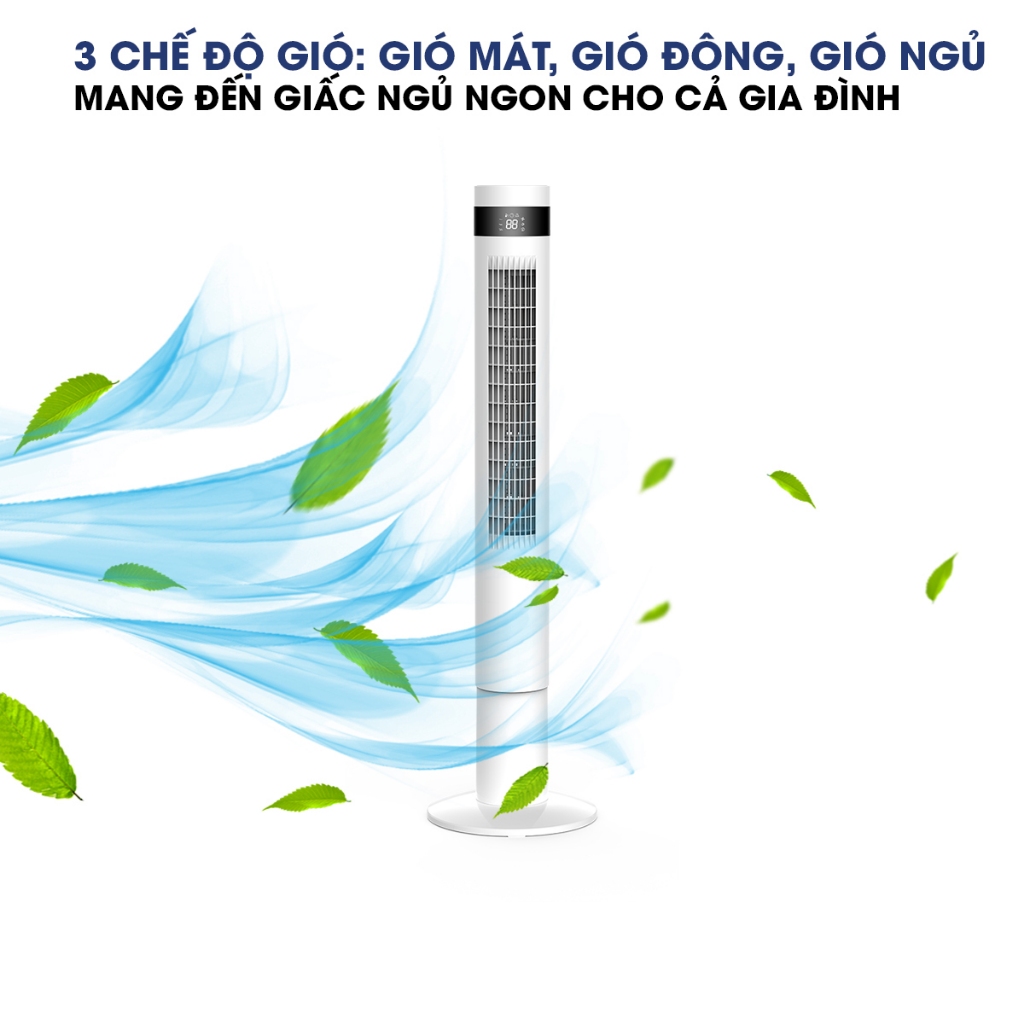 QUẠT THÁP PANWORLD PW-8207W - MÀU TRẮNG