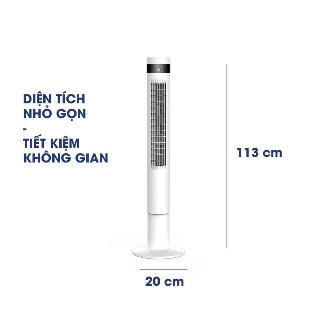 QUẠT THÁP PANWORLD PW-8207W - MÀU TRẮNG