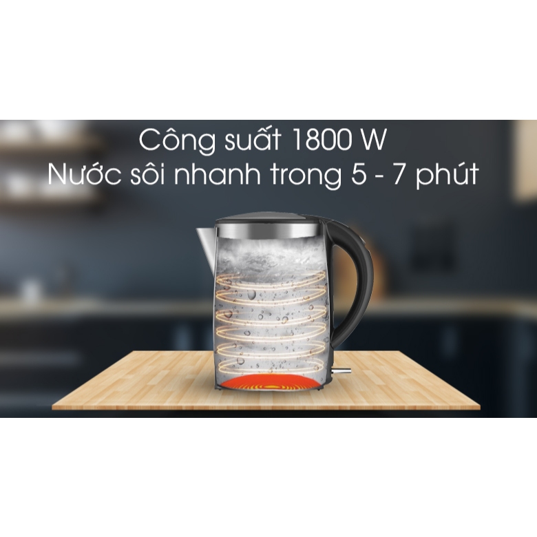Bình đun siêu tốc Philips 1.7 lít HD9316