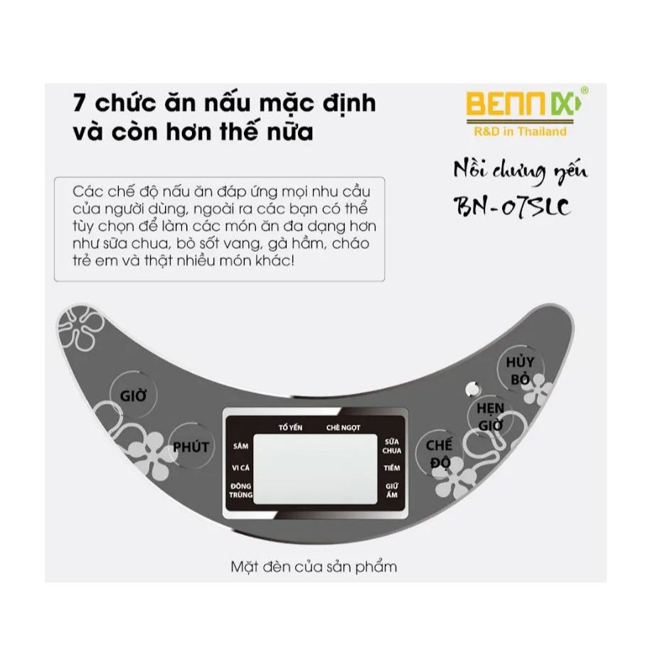 Nồi chưng yến cao cấp Bennix BN-07SLC
