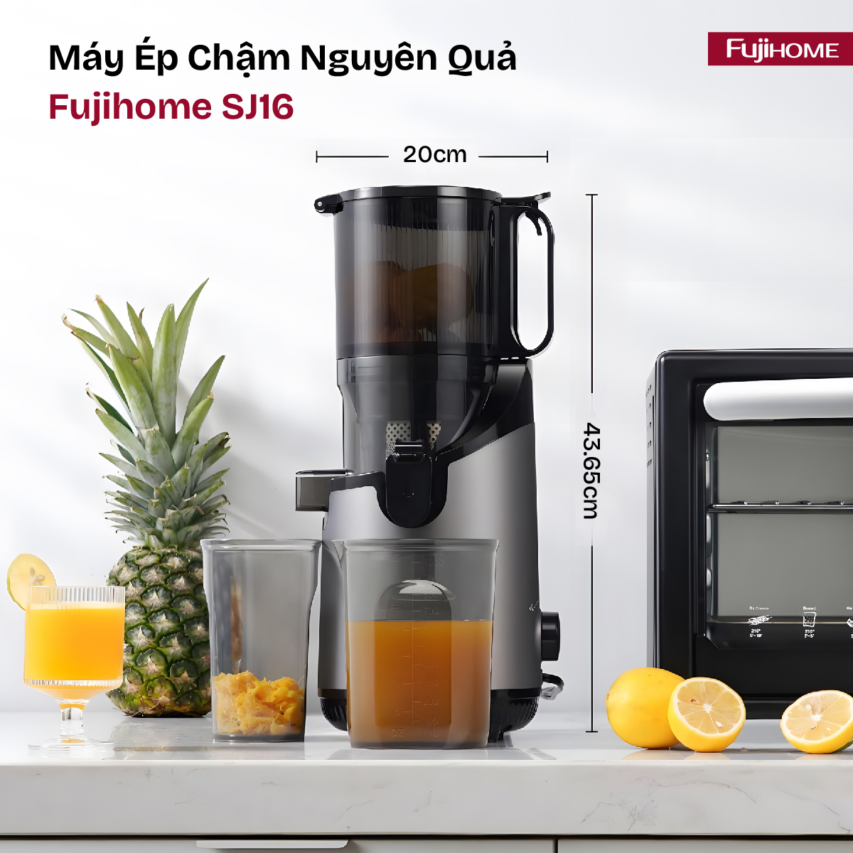 Fujihome SJ16 — Máy Ép Chậm Nguyên Quả Cao Cấp Đang Gây Bão Mùa Hè 2026 Có Gì Đặc Biệt?