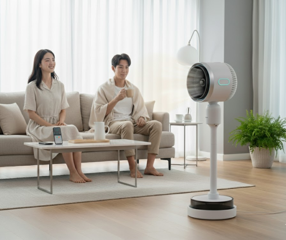 Sài Gòn Mùa Mưa Lạnh, Cần Gì Hơn Một Chiếc Quạt 4 Mùa Fujihome AC707?