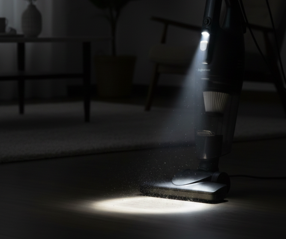 Mẹo Sử Dụng Đèn LED Trên Máy Hút Bụi Fujihome VC06: 