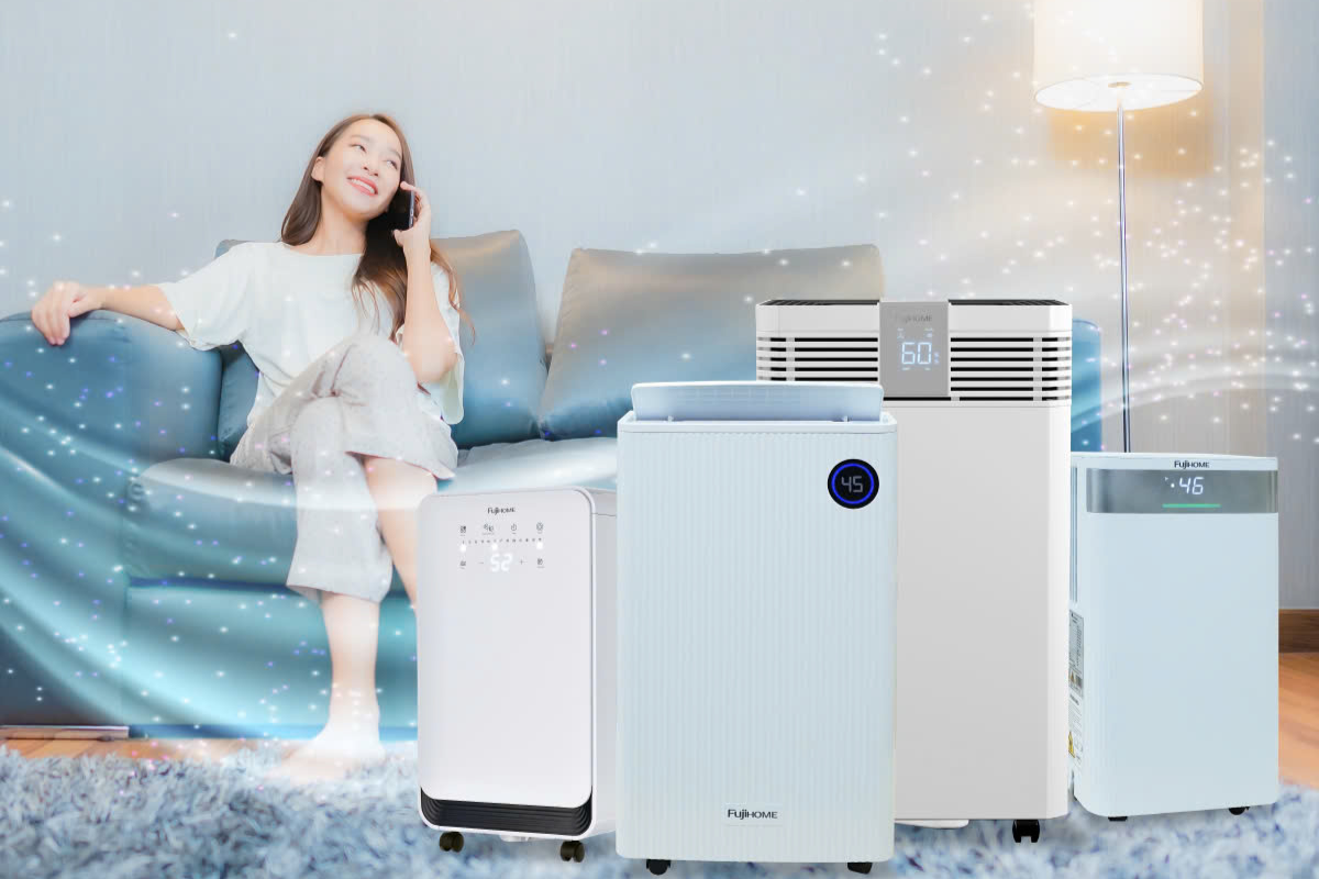 Máy hút ẩm Fujihome 2025: Kiểm soát độ ẩm và lọc khí toàn diện