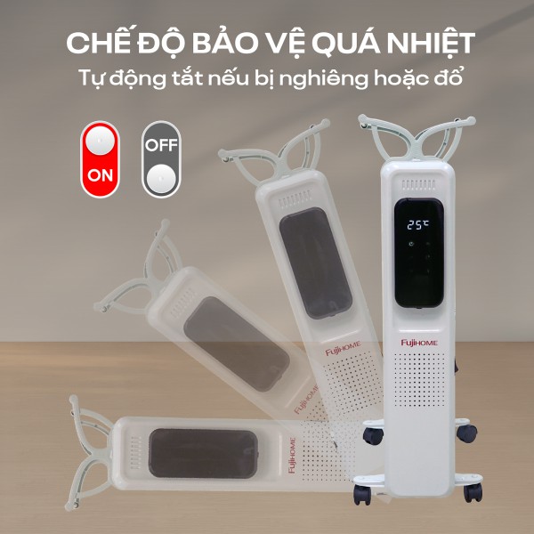 Máy sưởi dầu FujiHome OH8615