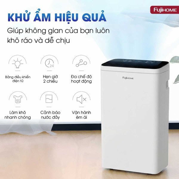 Máy hút ẩm dân dụng Fujihome DH10LITE