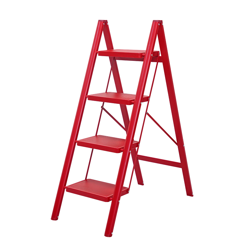 Thang ghế gấp gọn thông minh 4 bậc Fujihome SL104R (Red)