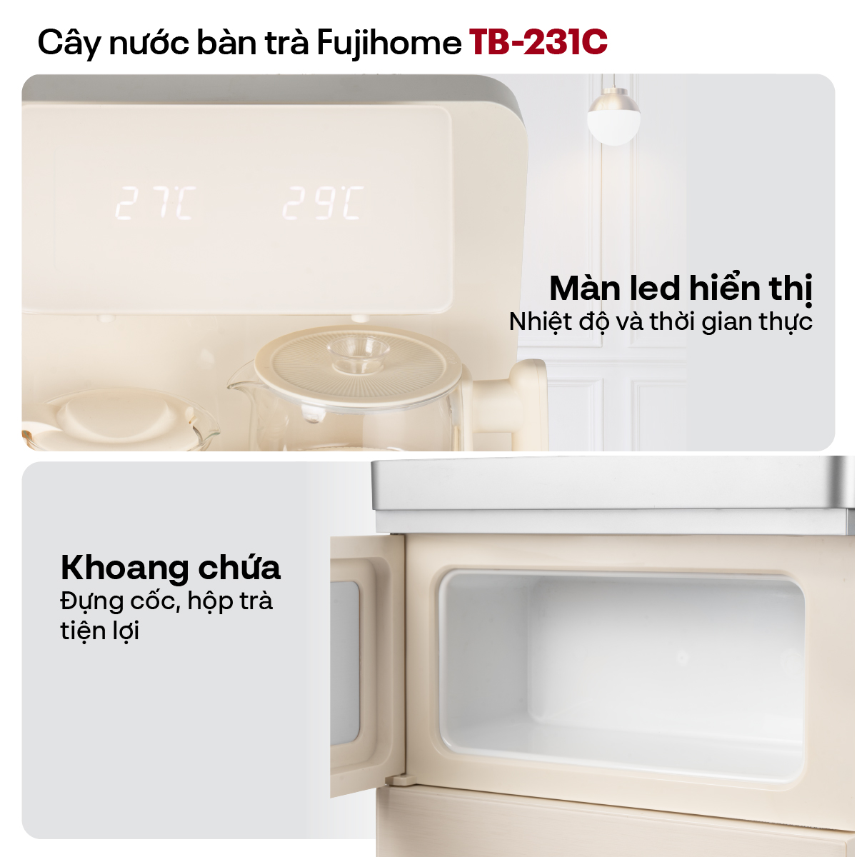 Cây nước bàn trà Fujihome TB-231C