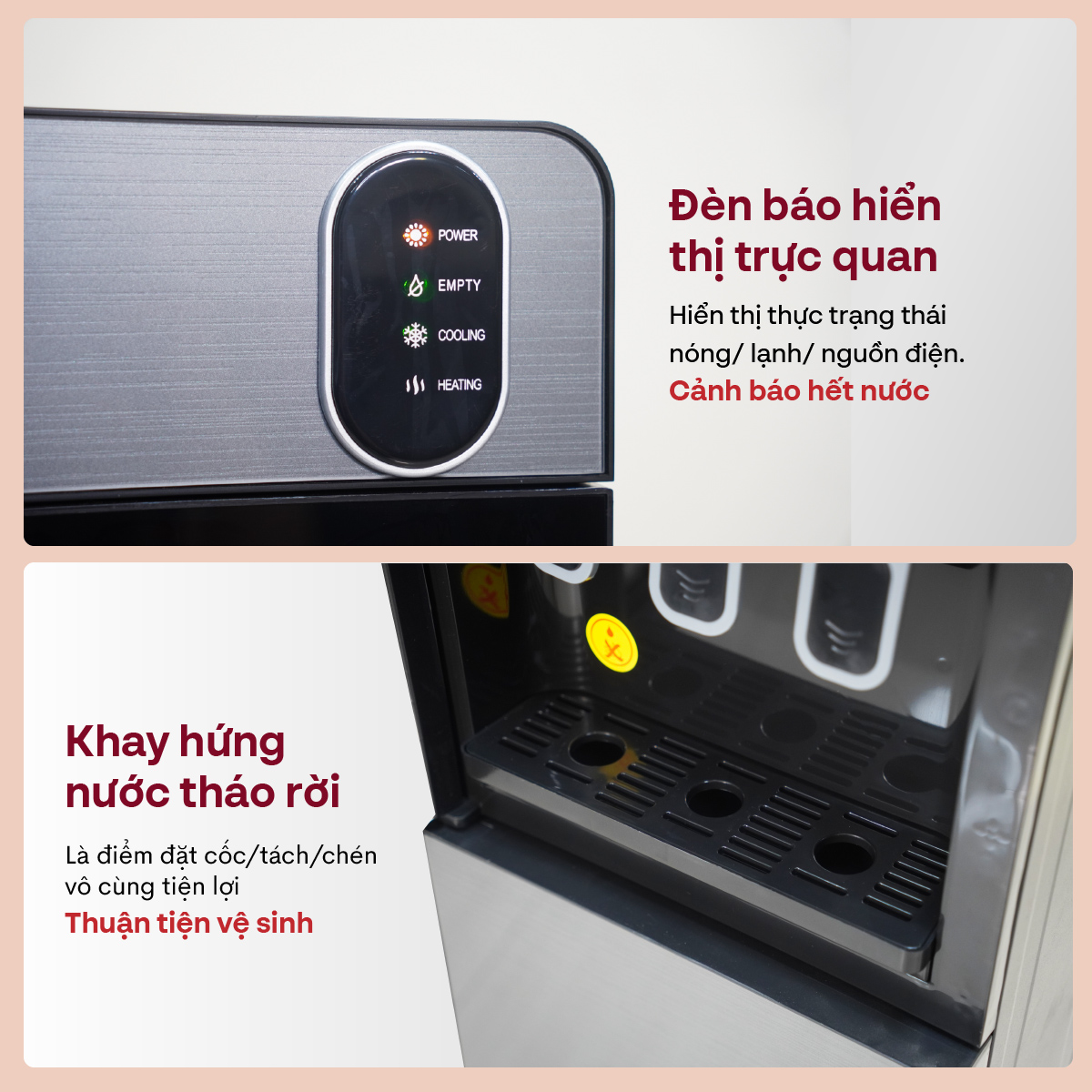 Cây nước nóng lạnh cao cấp Fujihome WD11ES