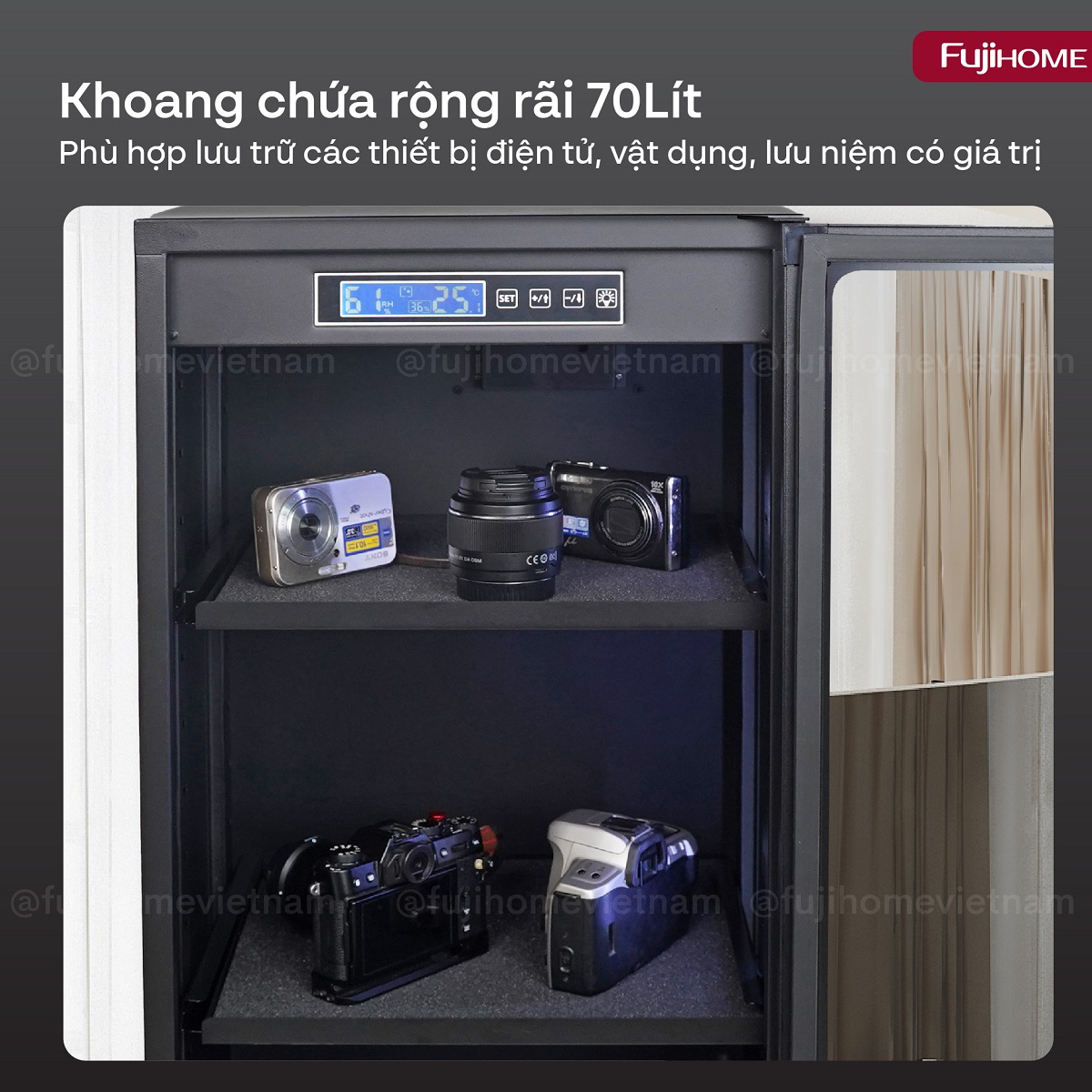Tủ chống ẩm Fujihome DC-70E