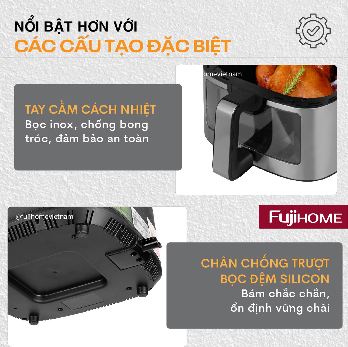 Nồi chiên không dầu Fujihome A10DG