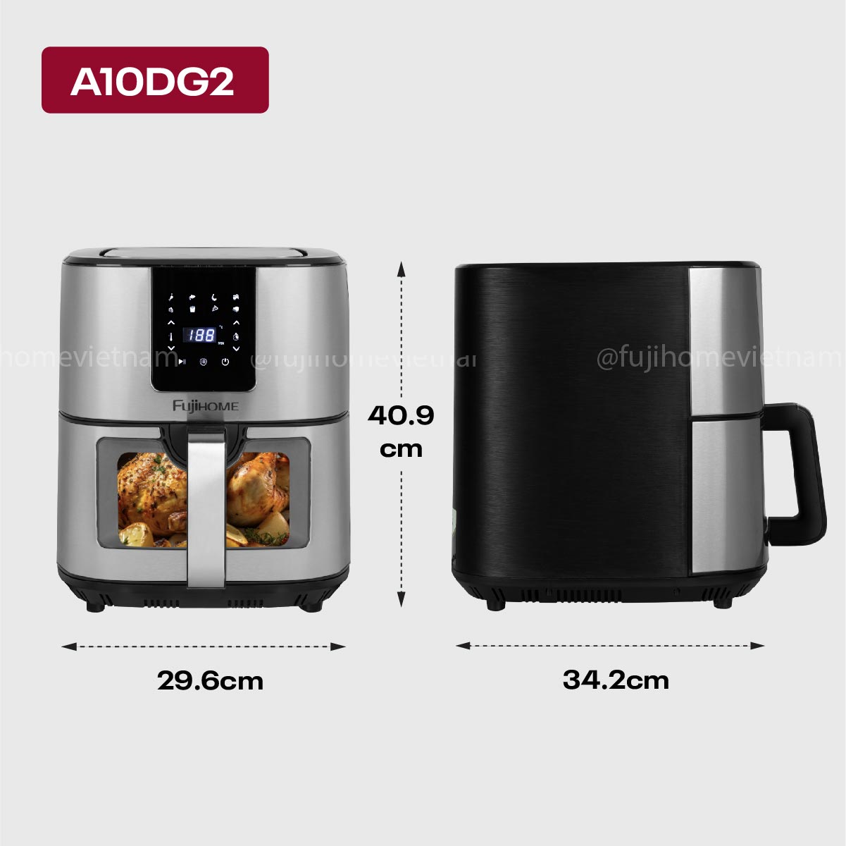 Nồi chiên không dầu Fujihome A10DG