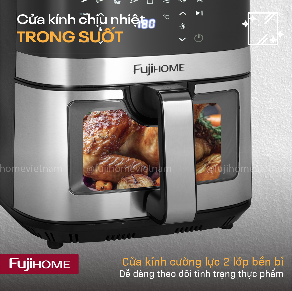 Nồi chiên không dầu Fujihome A10DG2