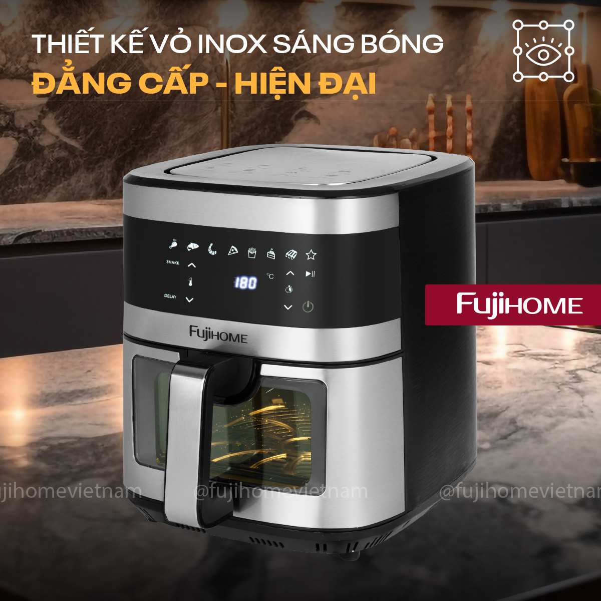 Nồi chiên không dầu Fujihome A10DG2
