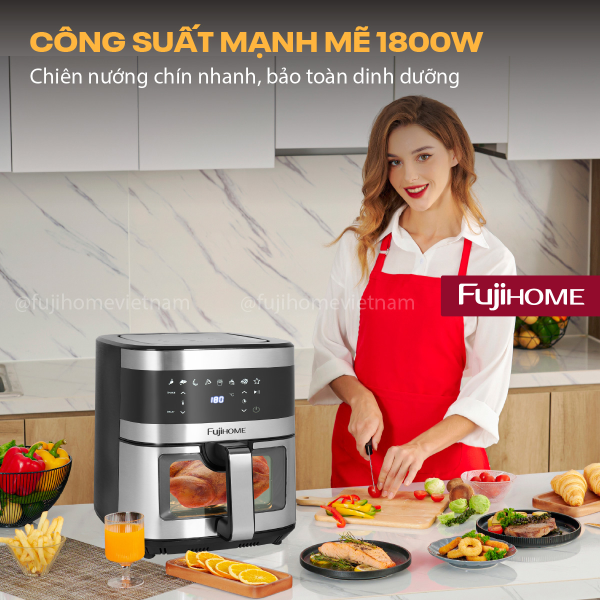 Nồi chiên không dầu Fujihome A10DG2