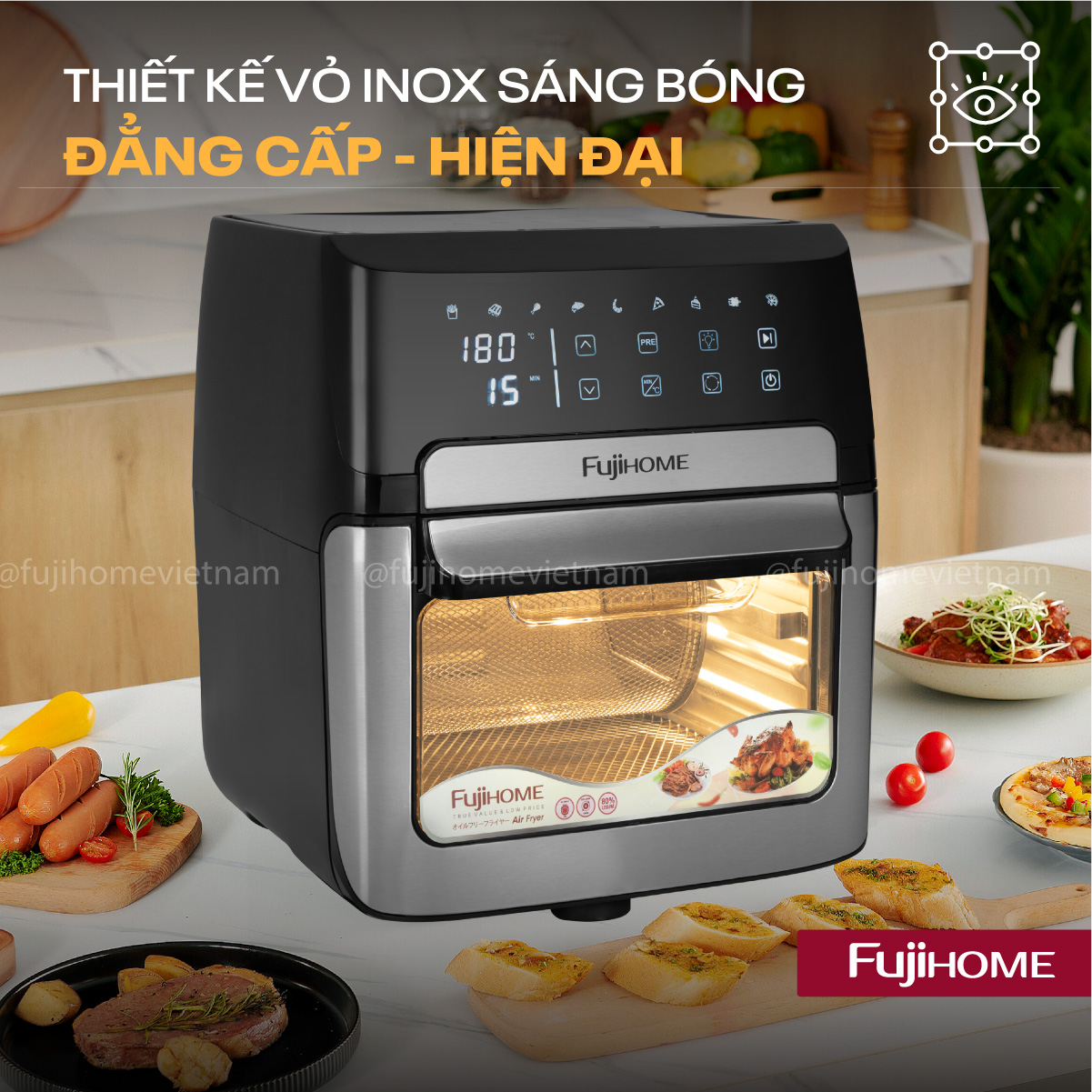 Nồi chiên không dầu Fujihome A12DB