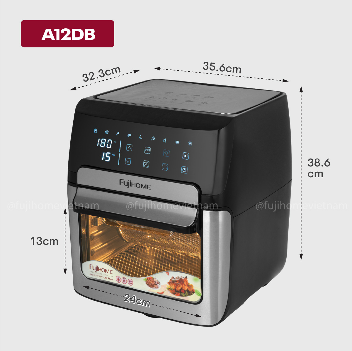 Nồi chiên không dầu Fujihome A12DB