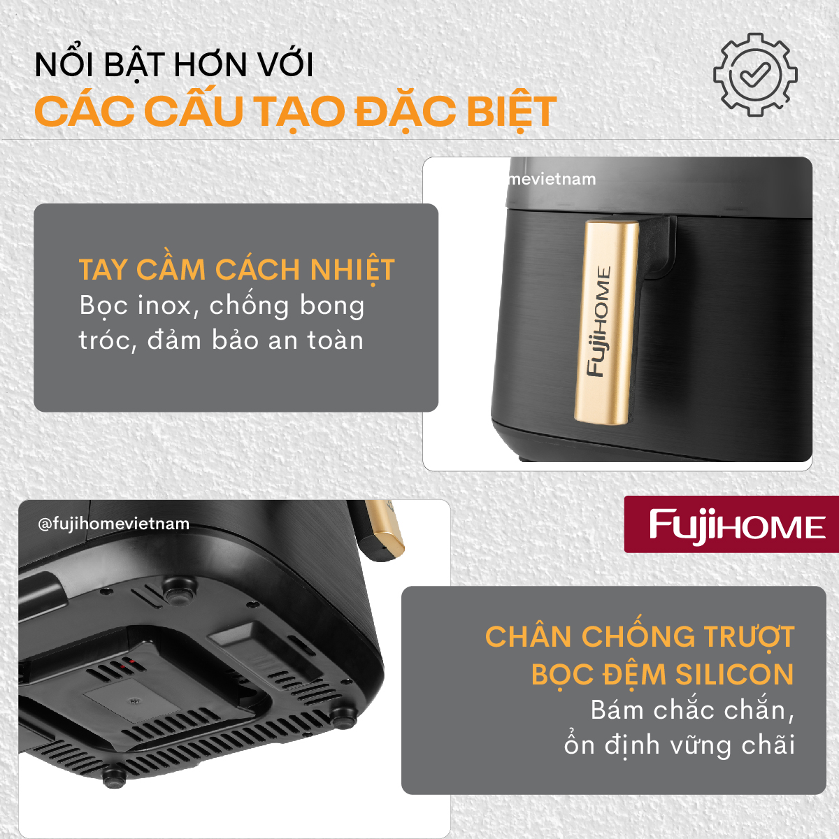 Nồi chiên không dầu Fujihome A8DG1