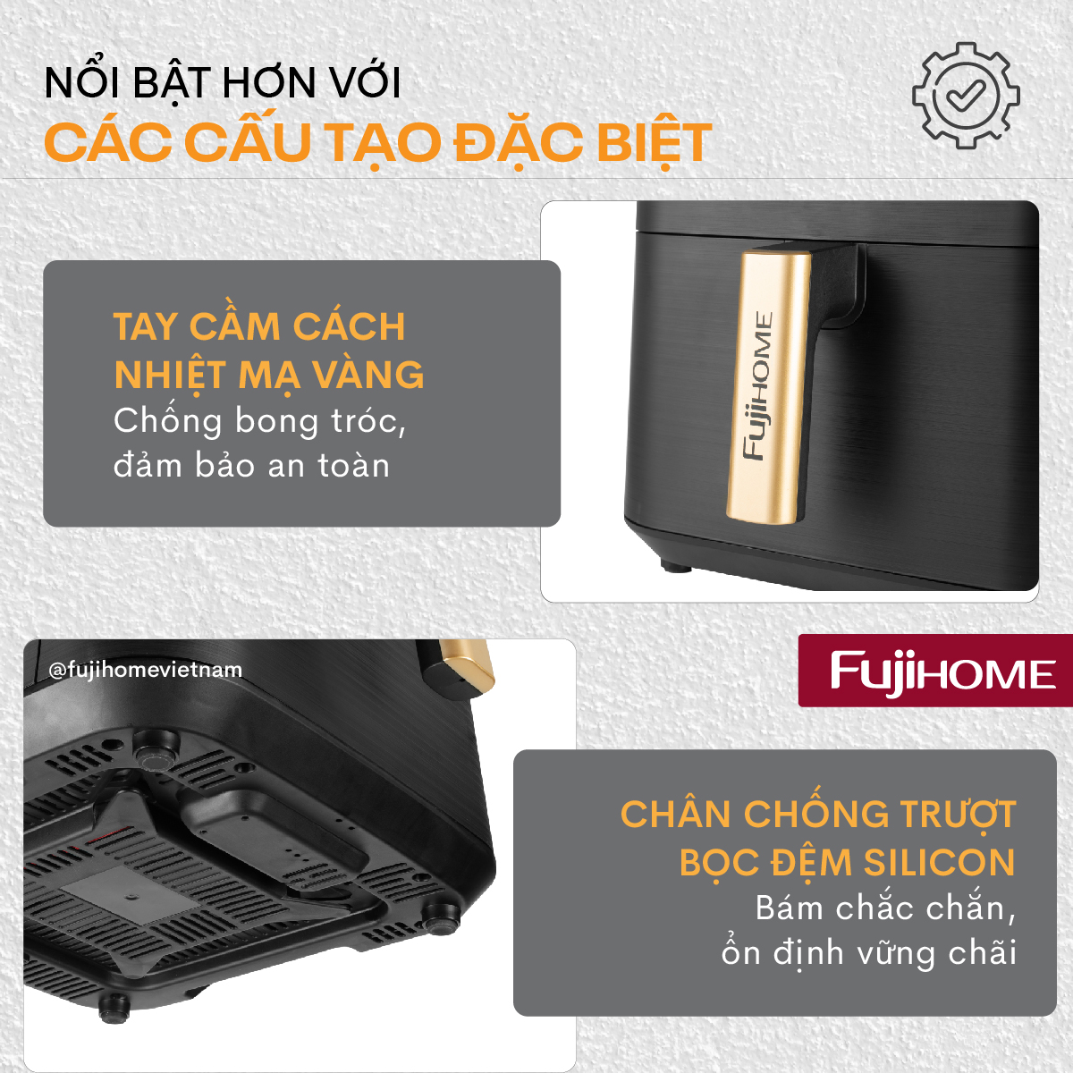 Nồi chiên không dầu Fujihome A8DG2