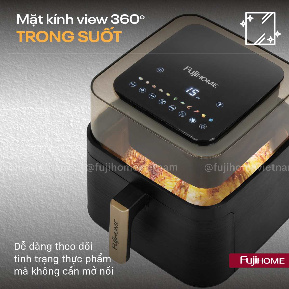 Nồi chiên không dầu Fujihome A8DG2