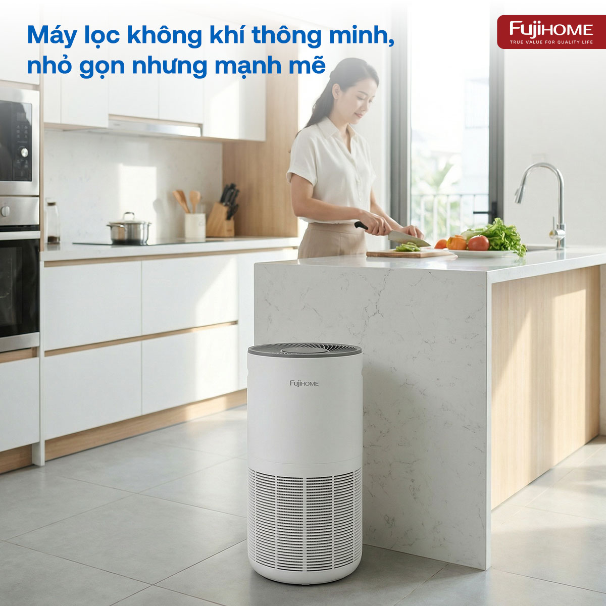 Máy lọc không khí Fujihome AP5GRAND kết nối Wifi thông minh