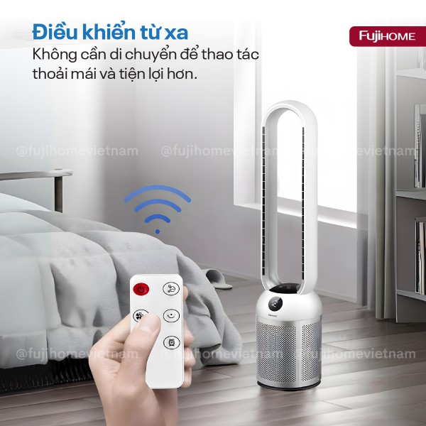 Quạt không cánh tích hợp lọc không khí Fujihome BF307DC