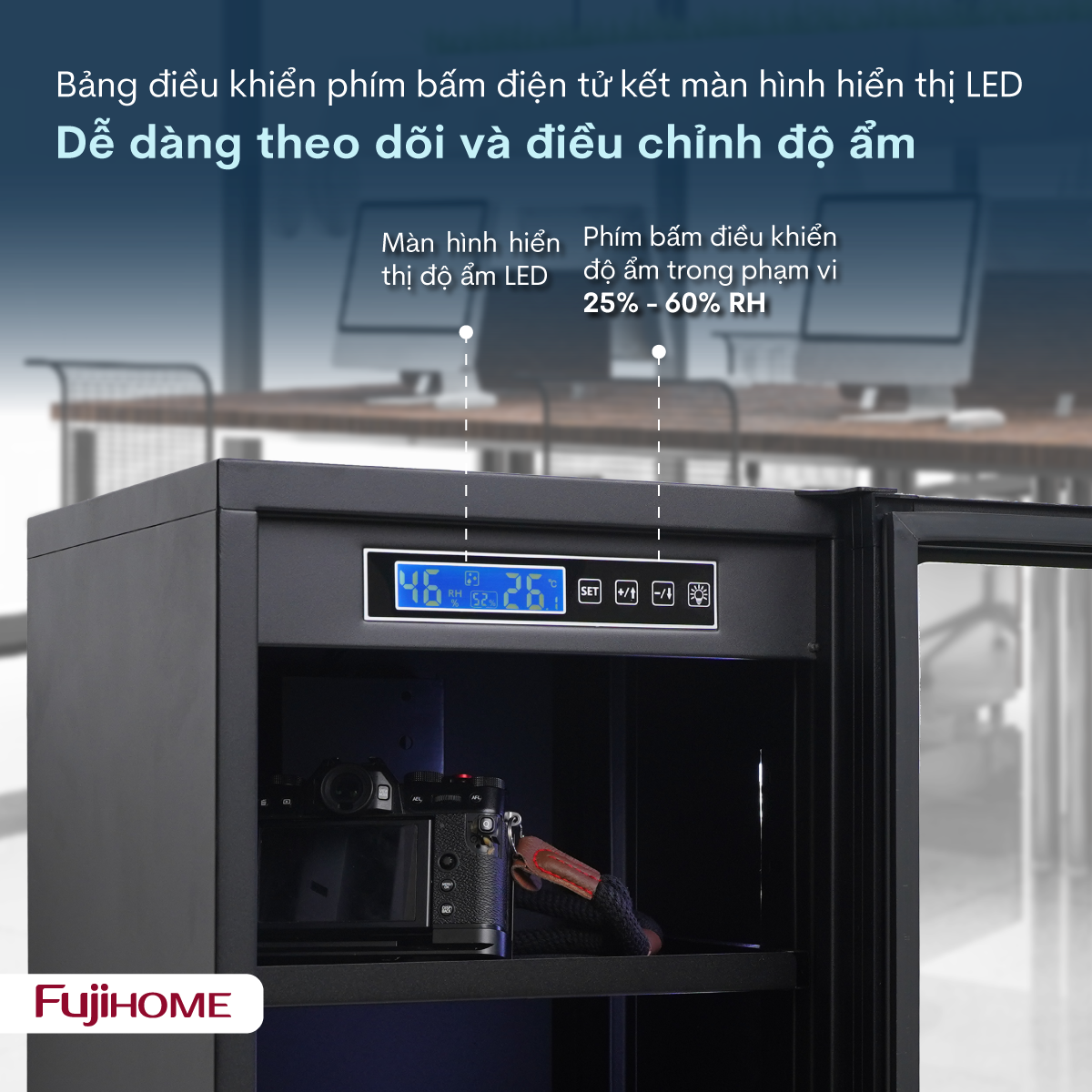 Tủ chống ẩm Fujihome DC-50E