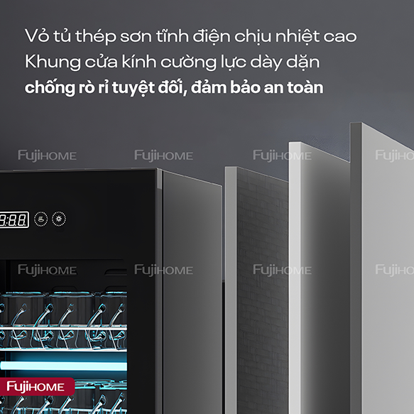 Tủ sấy chén bát tiệt trùng dung tích lớn Fujihome DD220