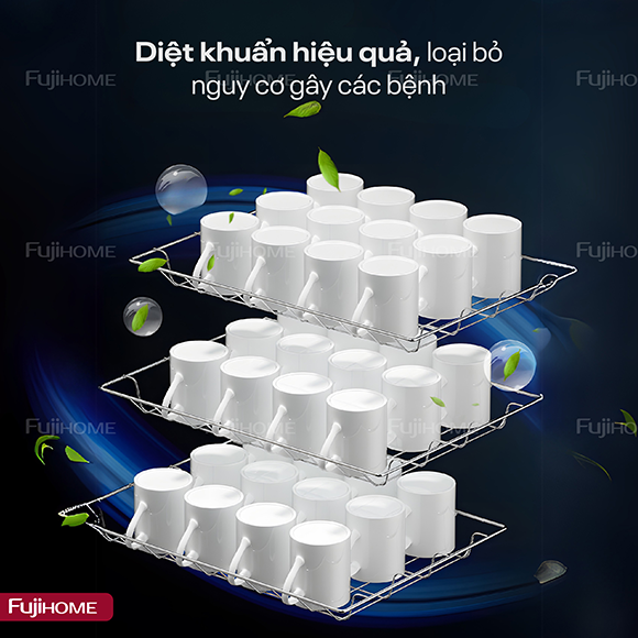 Tủ sấy chén bát tiệt trùng dung tích lớn Fujihome DD180