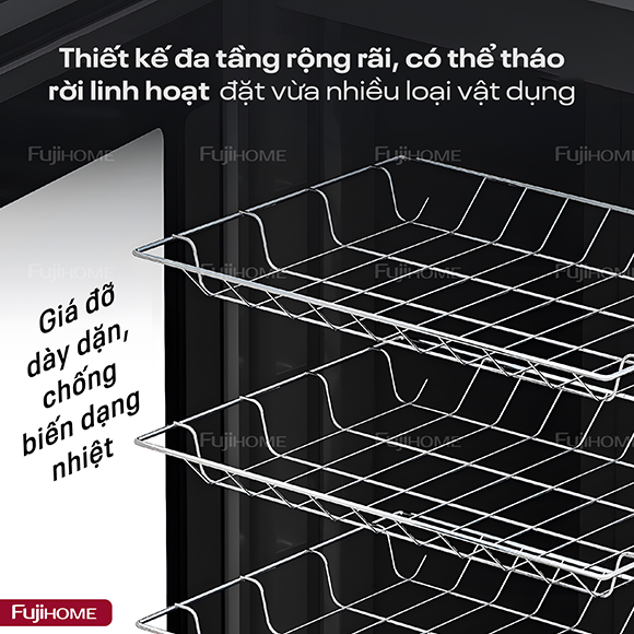 Tủ sấy chén bát tiệt trùng dung tích lớn Fujihome DD180