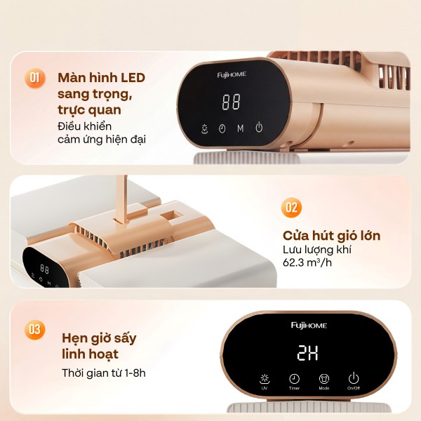 Máy sấy quần áo Fujihome FCD16