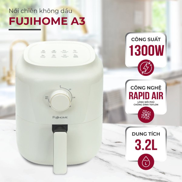 Nồi chiên không dầu mini Fujihome A3