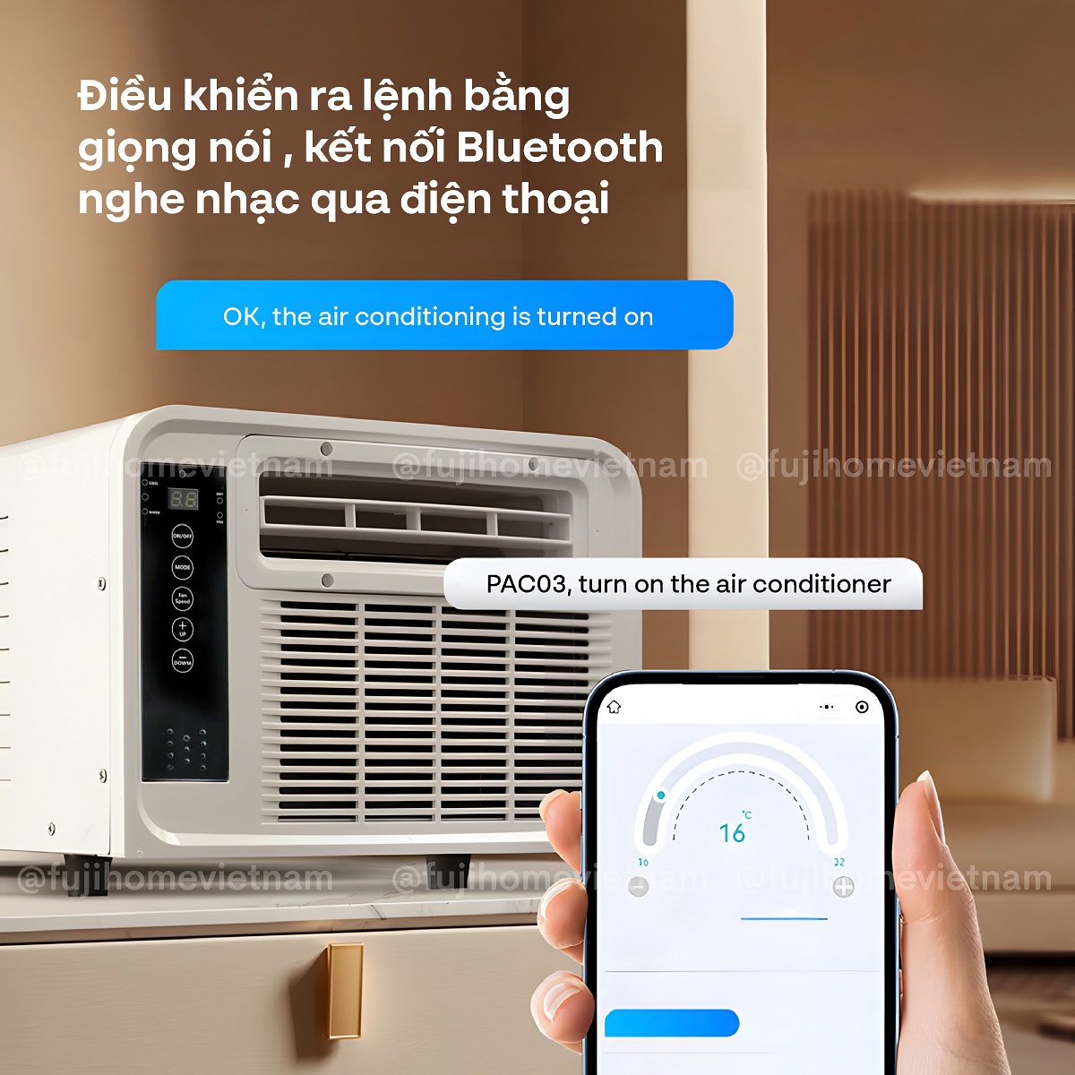 Máy điều hòa mini di động thông minh Fujihome PAC03