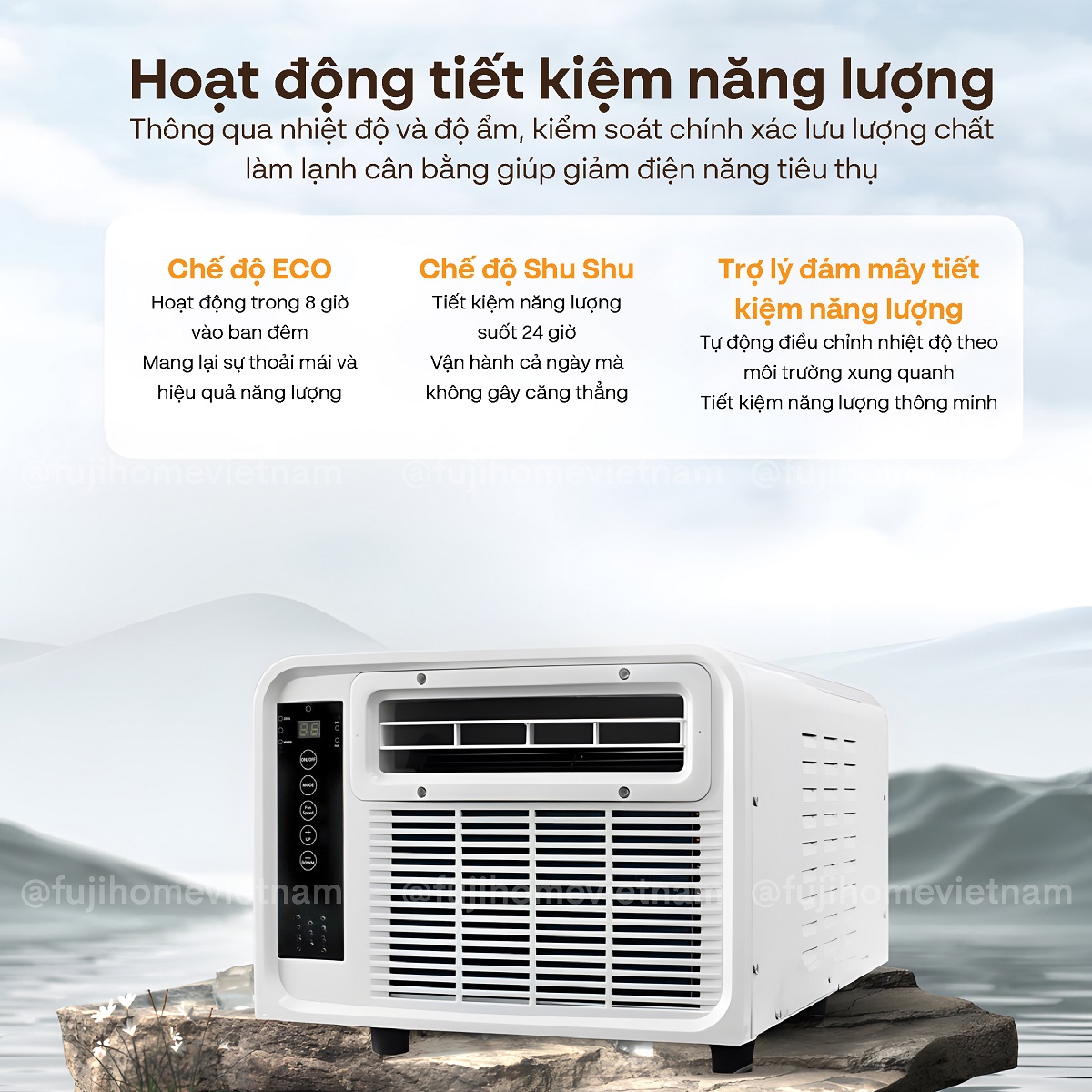 Máy điều hòa mini di động thông minh Fujihome PAC03