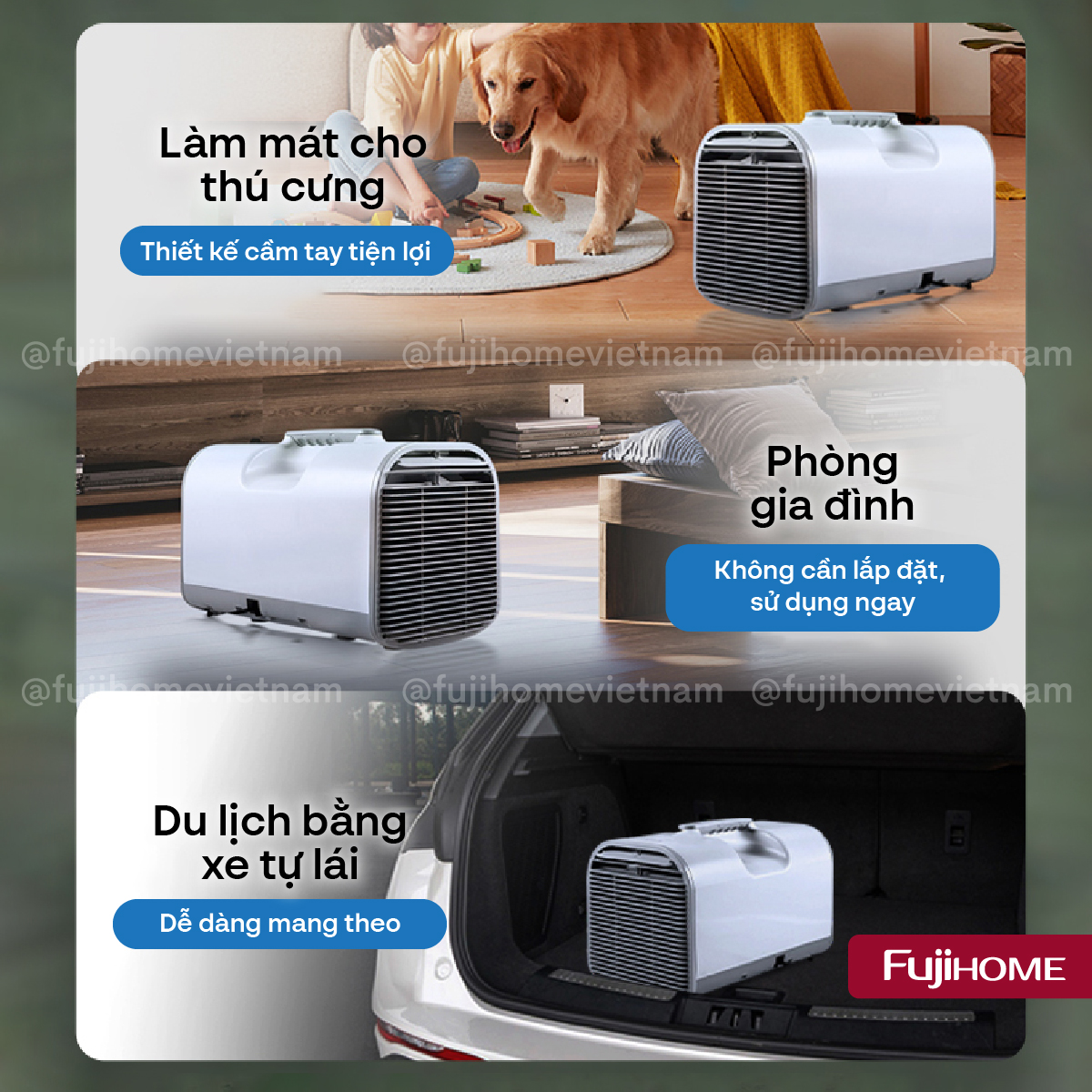 Máy điều hòa mini di động thông minh Fujihome PAC04