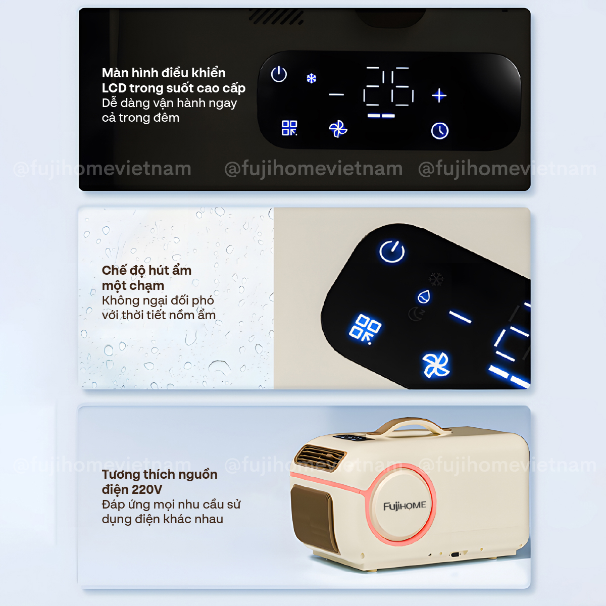 Máy điều hòa mini di động thông minh Fujihome PAC05