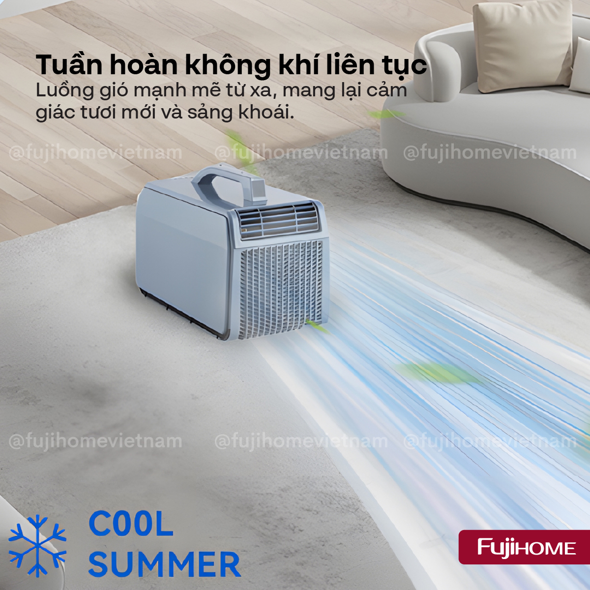 Máy điều hòa mini di động thông minh Fujihome PAC06-Pro công nghệ INVERTER