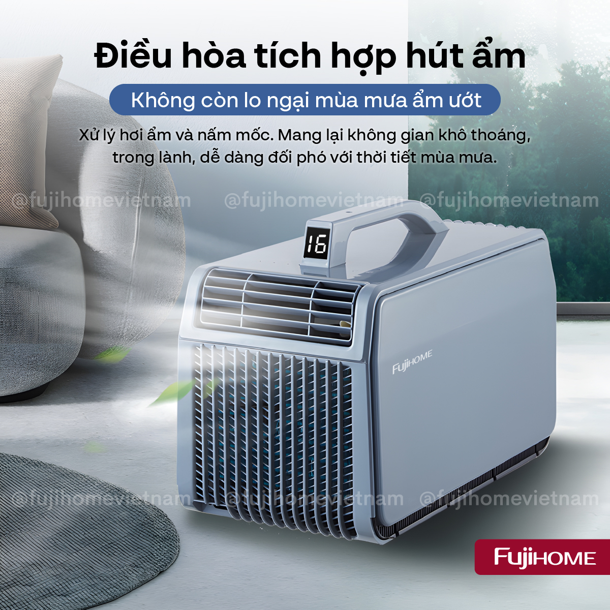 Máy điều hòa mini di động thông minh Fujihome PAC06-Pro công nghệ INVERTER