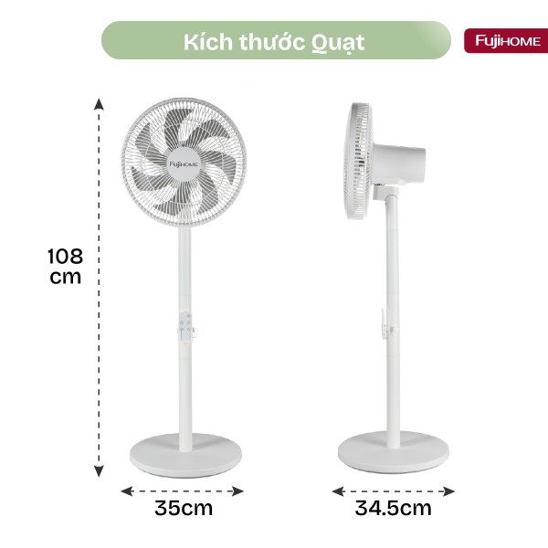 Quạt điện, quạt cây Fujihome SF3001