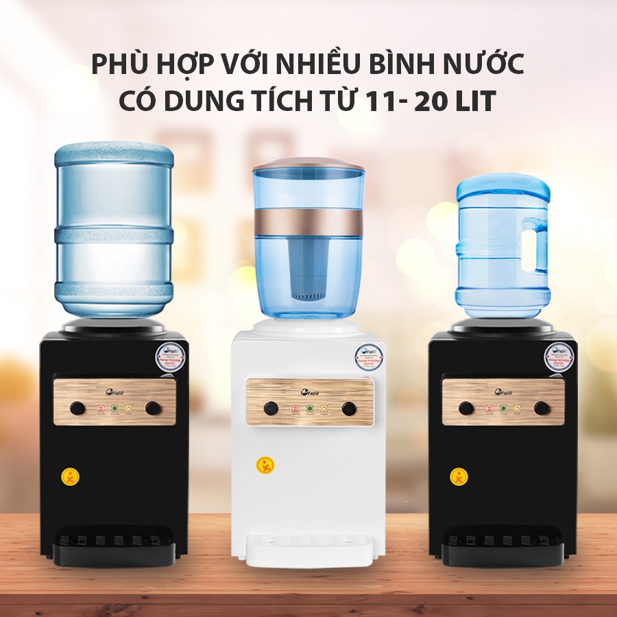Cây nước nóng lạnh để bàn mini FujiE WD01E (White)