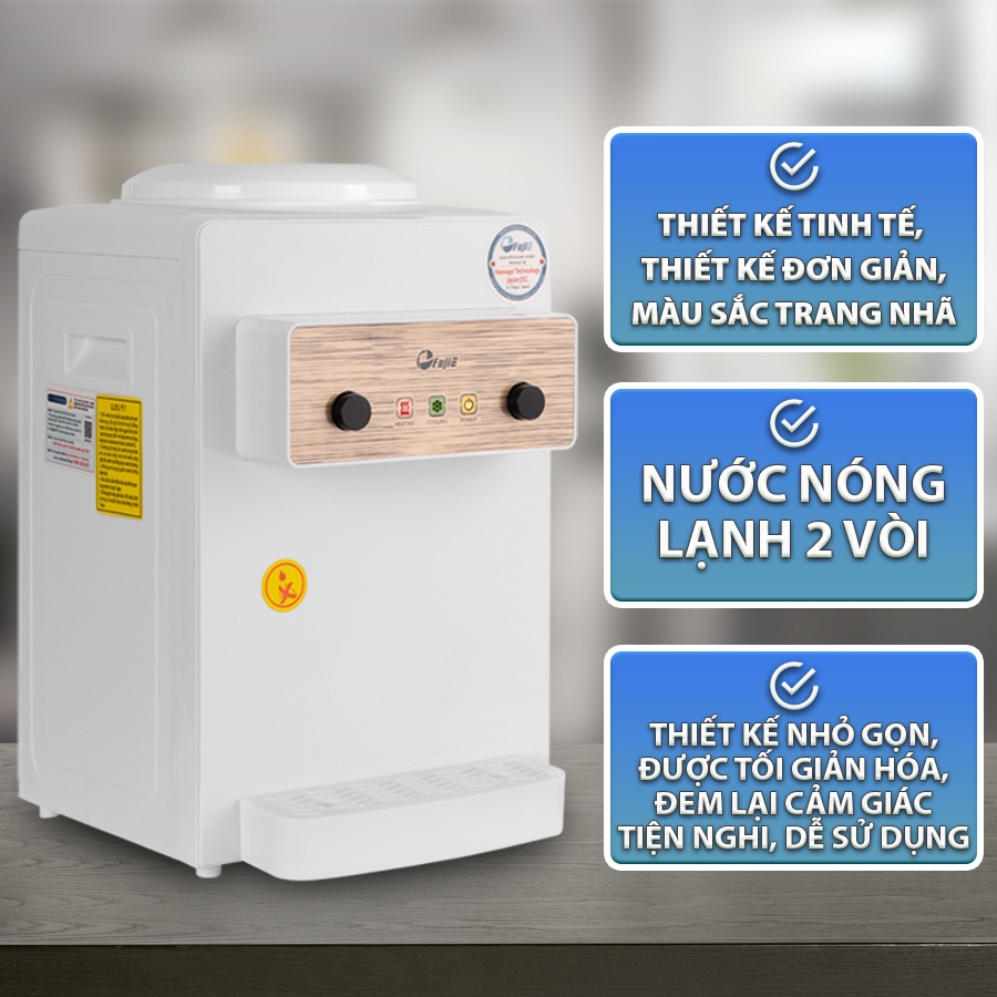 Cây nước nóng lạnh để bàn mini FujiE WD01E (White)