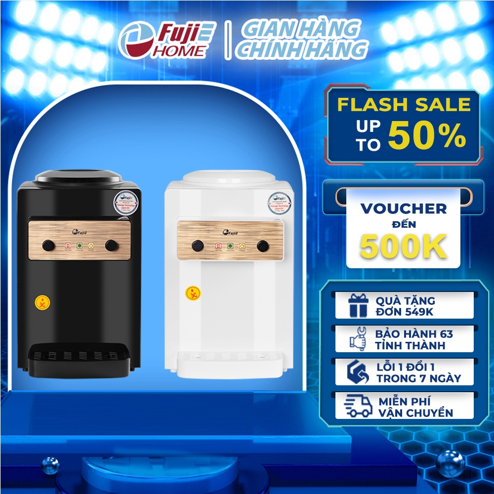 Cây nước nóng lạnh để bàn mini FujiE WD01E (White)