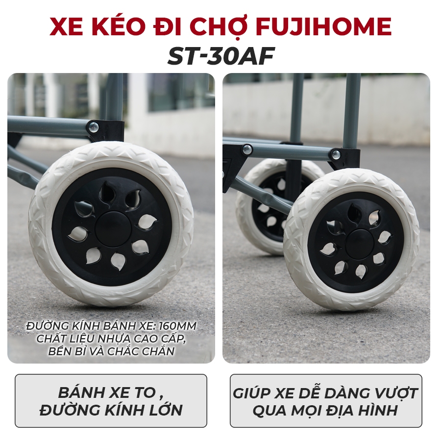 Xe kéo đi chợ kèm túi tiện lơi FUJIHOME ST-30AF
