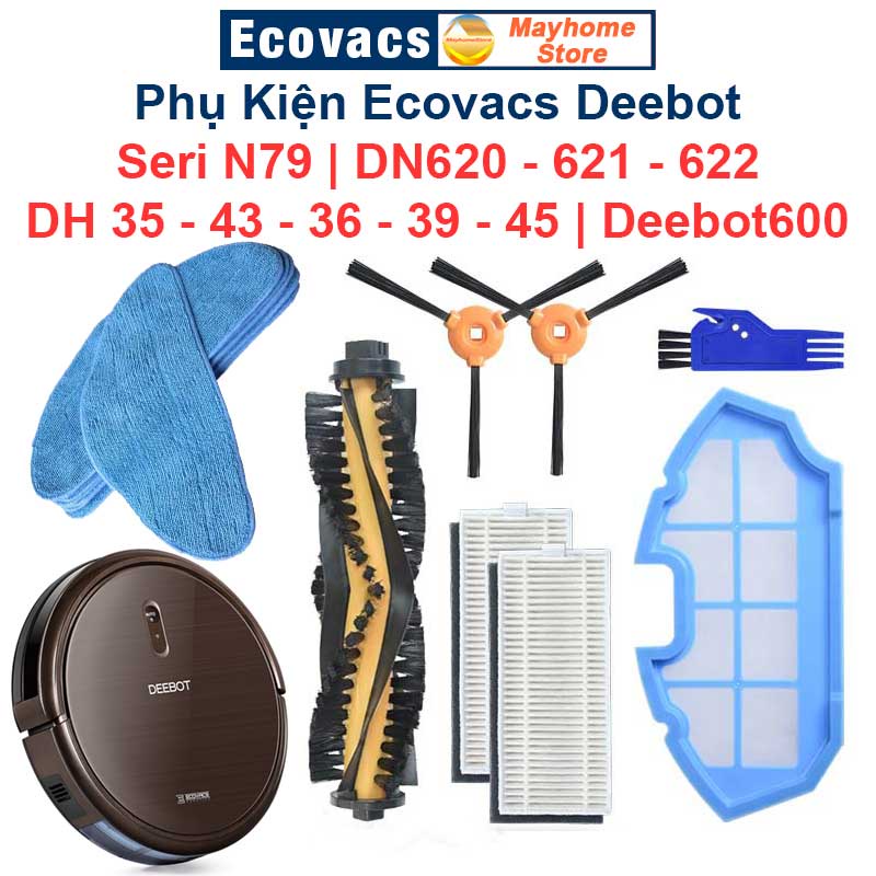 Phụ kiện Robot Ecovacs Deebot N79, N79S, N79T, N79W, DN620, DN621, DN622, DH35, DH36, DH39, DH43, DH45, DEEBOT600 & 601/