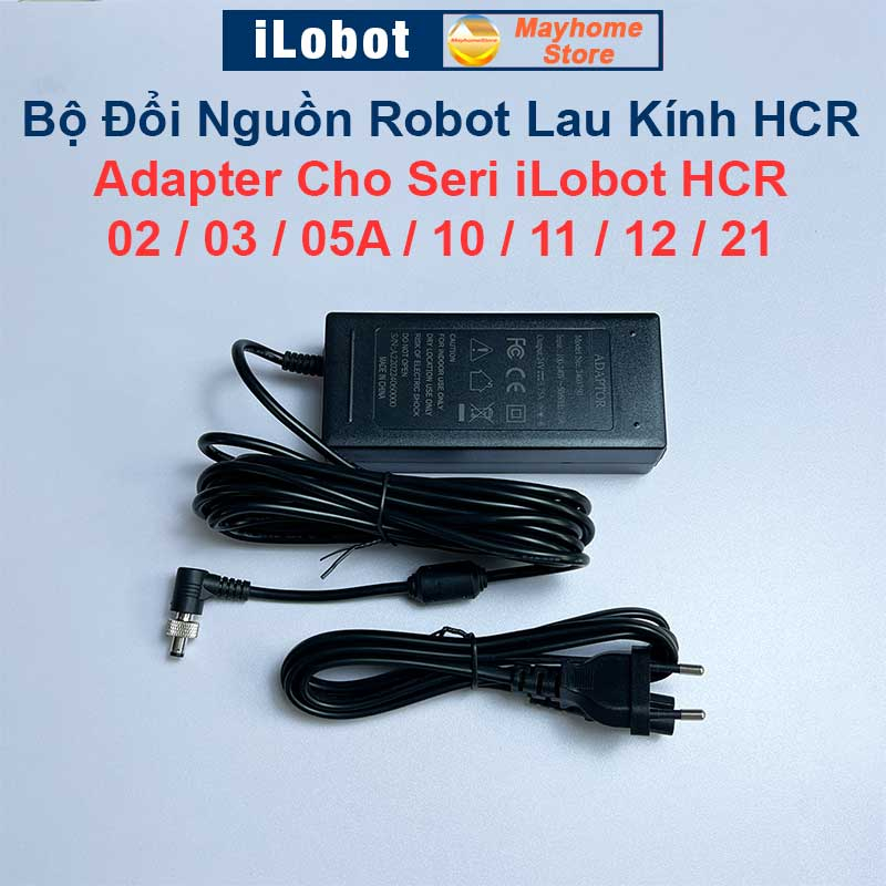 Bộ Chuyển Đổi Adaptor Cấp Điện Cho Robot Lau Kính iLobot HCR02, HCR03, HCR05A, HCR10, HCR11, HCR12, HCR21