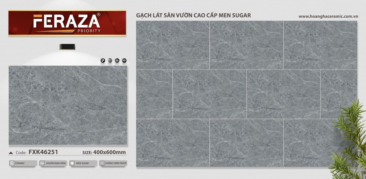 gạch lát sân vườn kt 40x60