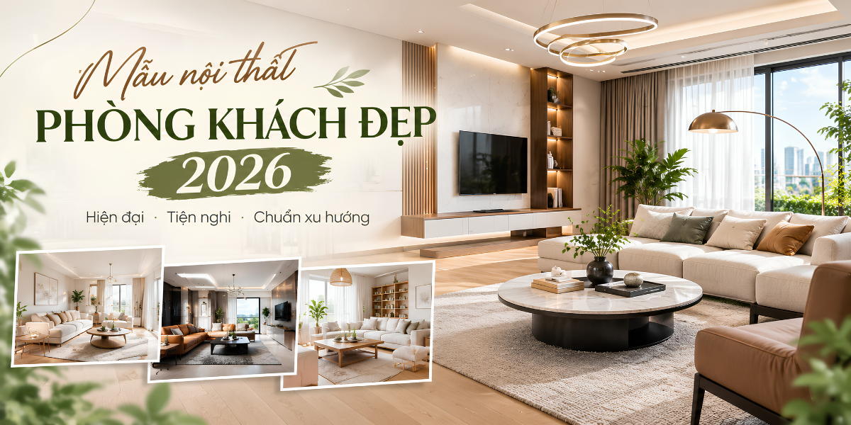 Chọn sao để nhà hiện đại có mẫu nội thất phòng khách đẹp và phù hợp 2026