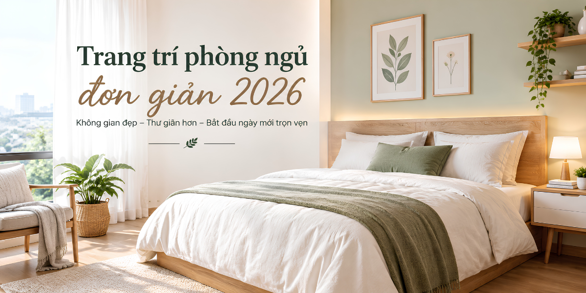 Thay đổi cách trang trí phòng ngủ đơn giản vừa đủ để căn phòng dễ chịu hơn