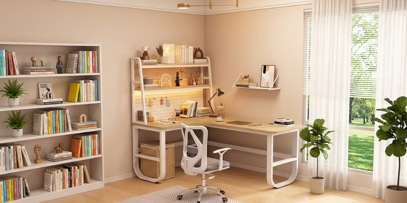 Một góc bàn học sau khi sử dụng thực tế